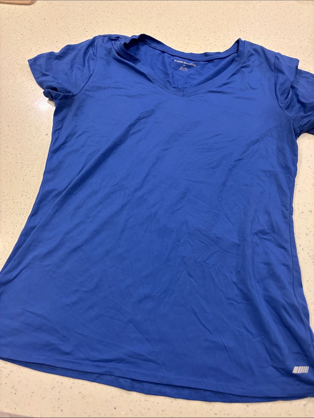 Amazon Essentials Women's V-Neck Short Sleeve Tee - Royal Blue